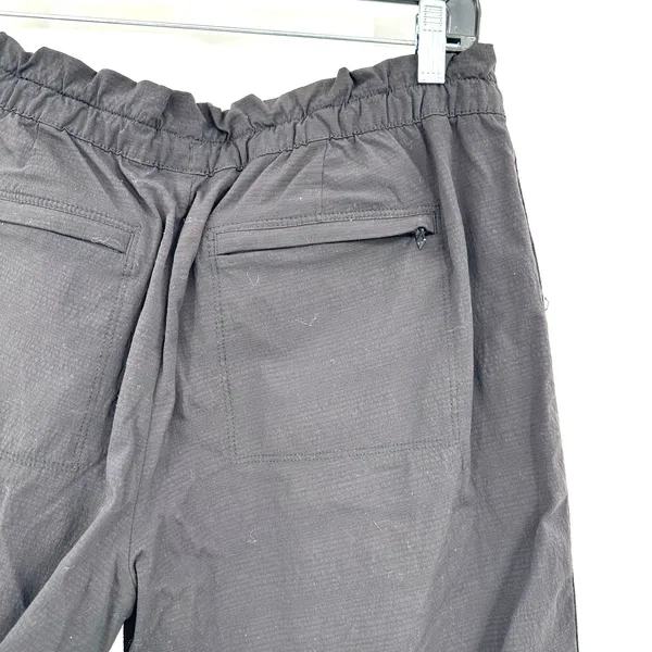 Athleta Size 10 P Black Pants Elastic Waist‎ Adjustable Athletic Athleisure - Image 4
