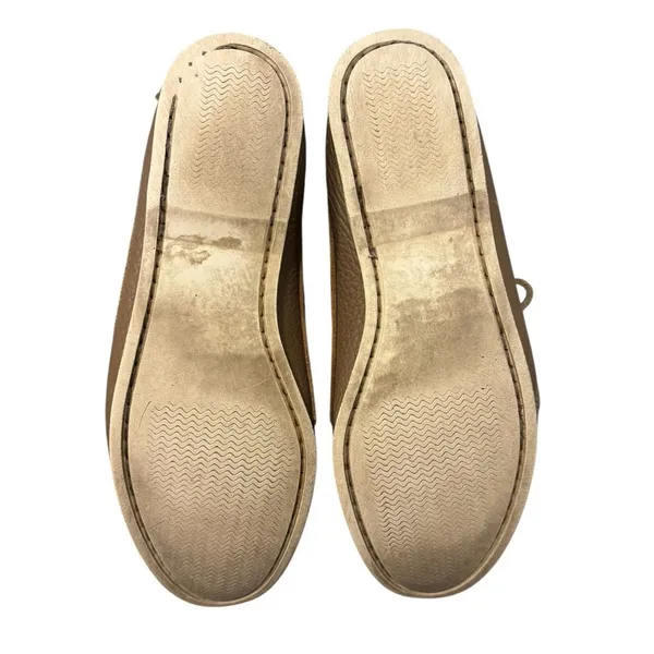 Dooney & Bourke Vintage Leather Boat Shoes Gray Brown Loafers Preppy Size 8 - Image 6