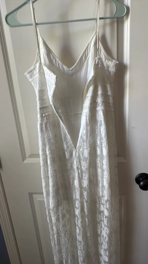 Altar'd State Dress White Lace Maxi - Image 2