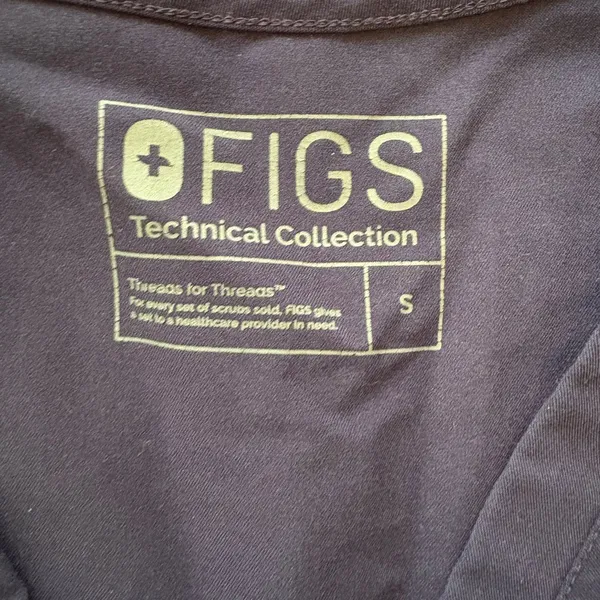 Figs Deep Blue V-Neck Scrub Top - Image 4
