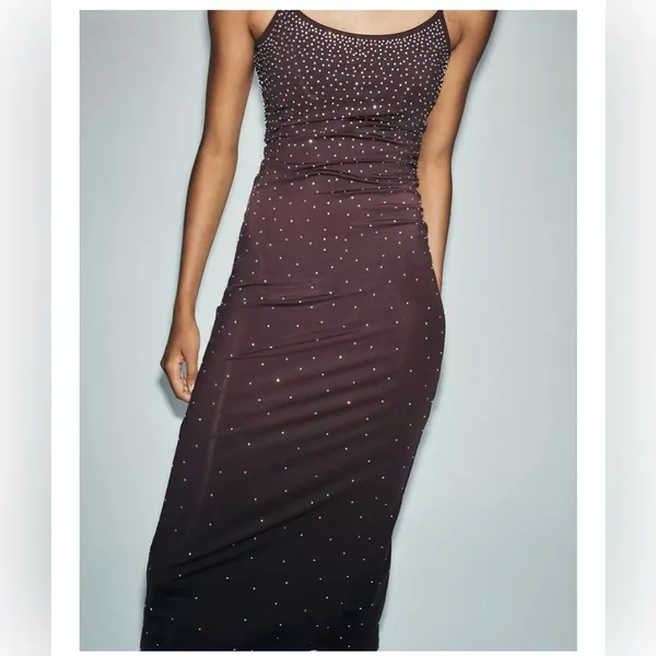 Zara STRASS‎ POLYAMIDE DRESS - Image 2