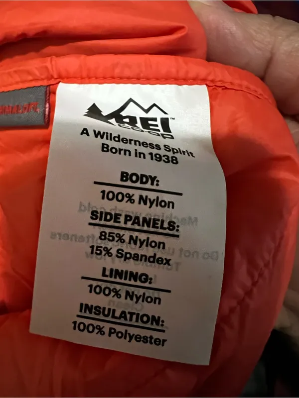REI Co-Op Flash Insulated Hybrid Lightweight Packable Burgundy Hooded‎ Jacket - Image 13