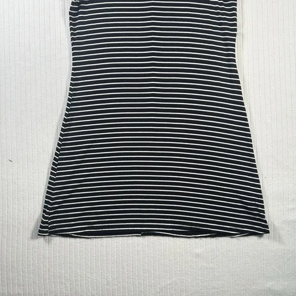 Aeropostale Women’s Size Large Black White Striped Sleeveless Mini Dress - Image 2