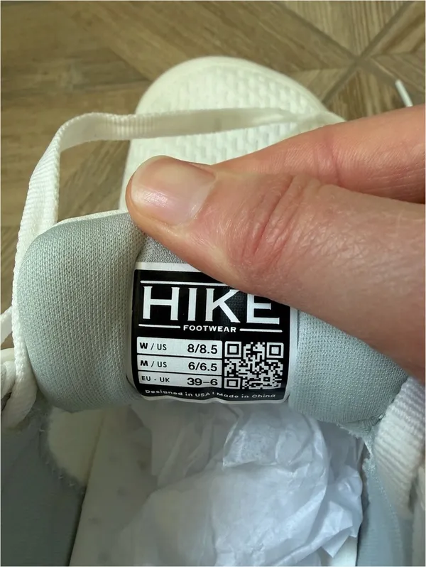Hike Footwear HF Stride Hands Free Ergonomic Barefoot Shoes White Women’s 8 - Image 6