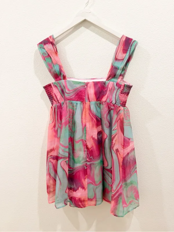 Amanda Uprichard Cindylou Dress in Mystic Swirl Revolve Mini Size Large L - Image 5