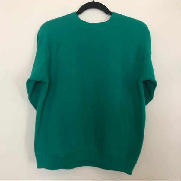 Vintage Green Happy Holidays Embroidered Sweatshirt - Image 2