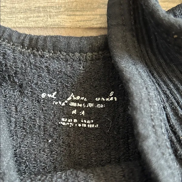Urban Outfitters Black Ribbed Crop Top - Image 2