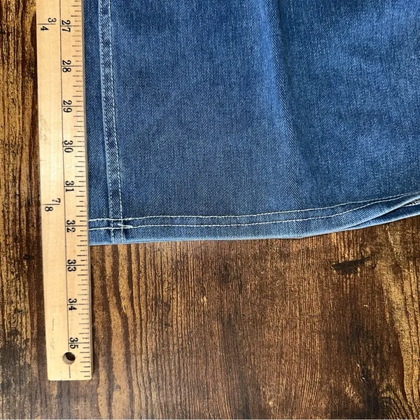 Halara Jeans Women's Small Sunset Blue Flex High Waisted Stripe Wide Leg Flowy - Image 8