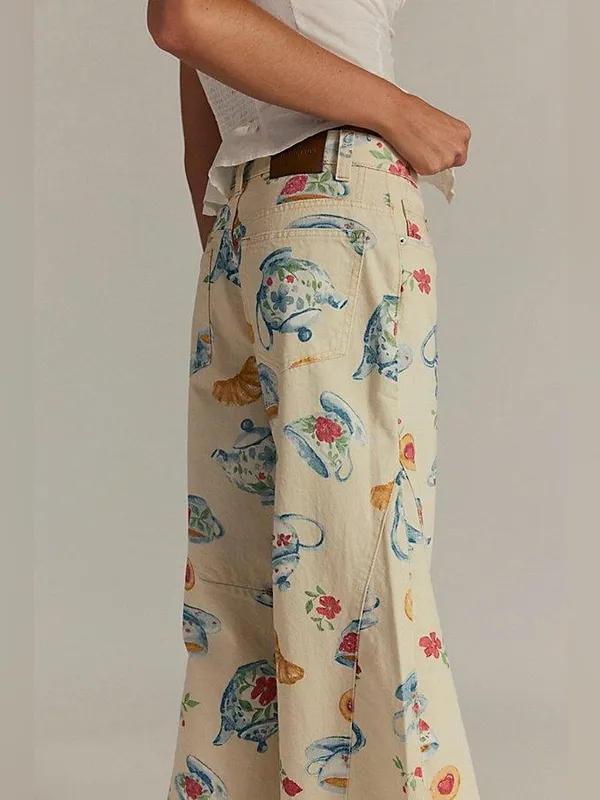 Free people Eden Printed Slouch Jeans - Image 3
