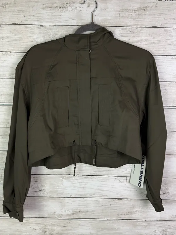 Girlfriend Collective Ash Heidi Cropped Jacket Size XXS - Image 2