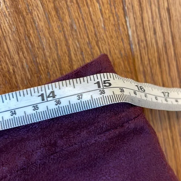 Old Navy Burgundy faux suede pocket front mini skirt 8 - Image 6