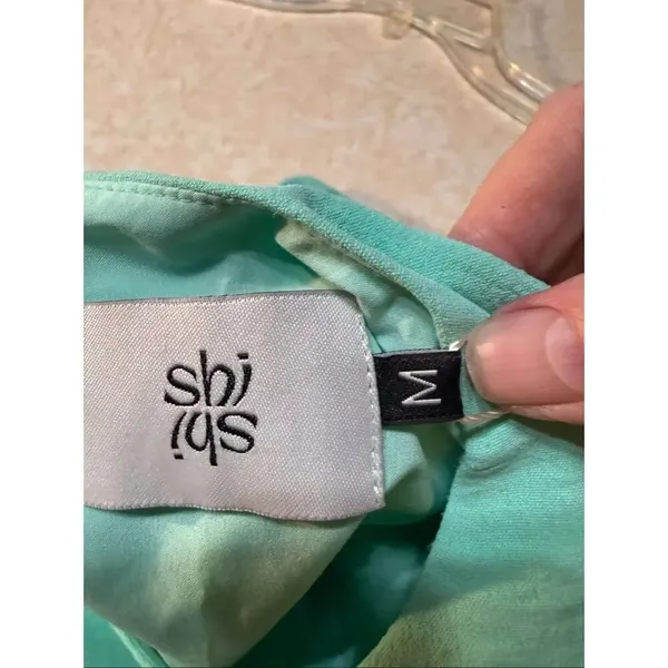 Shi Turquoise Balloon Dress Sz M NWT - Image 4