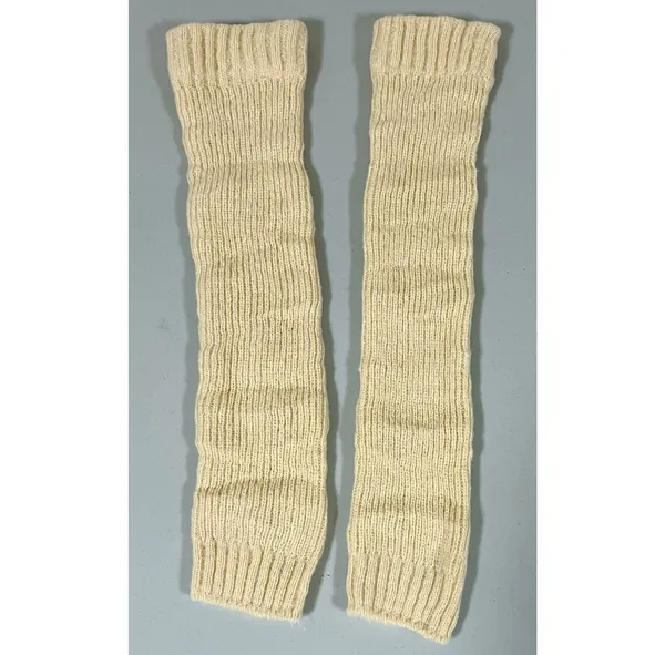 Tan Beige Nude Knit Leg Warmers ✨ - Image 4