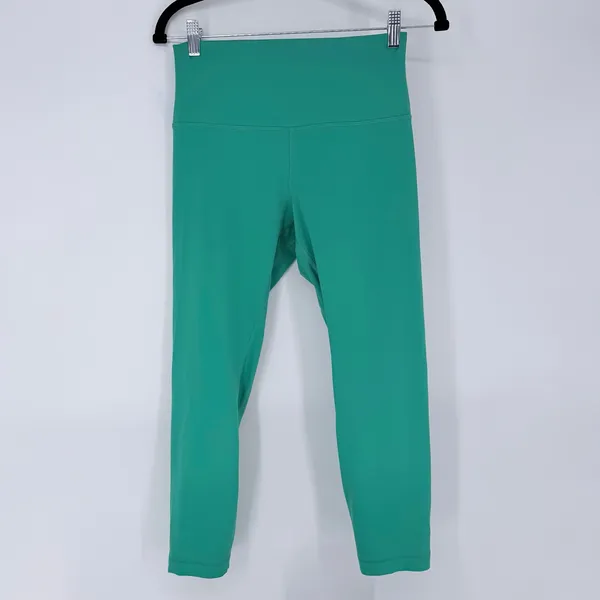 Lululemon Align High Rise Lined Crop 23 Leggings Maldives Green Womens Size 8 - Image 2