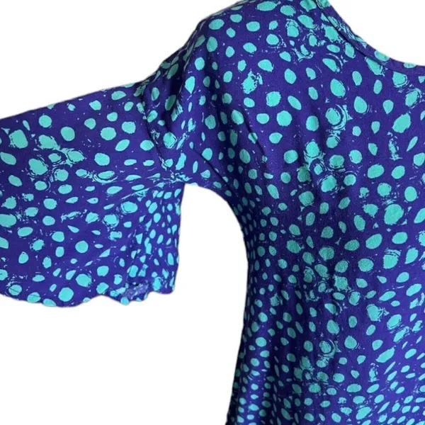 Womens Taty Modas Polka Dot Lightweight Flirty Dress - Sz M - Image 2