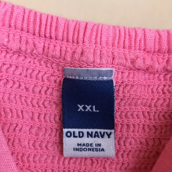 Old Navy Women’s Linen Blend Hot Pink Tie Strap Smocked Back Mini Dress - Image 8