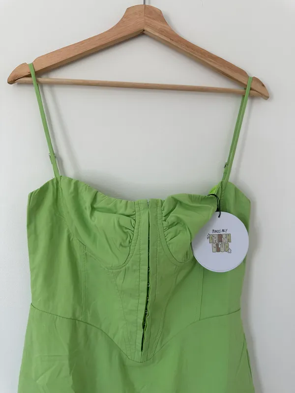 Princess Polly Alano Mini Dress Green - Image 7