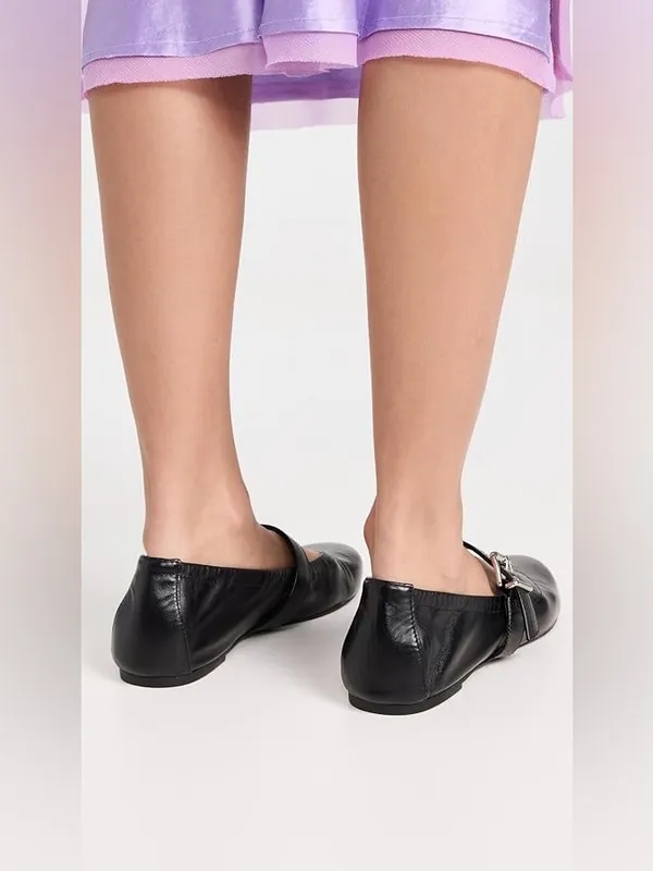 SCHUTZ Womens Calita Black Ballet Flats Size 8.5 B - Image 5