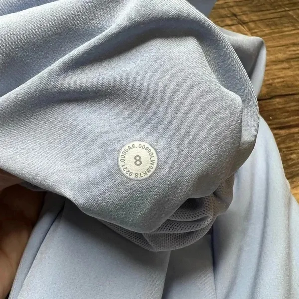 Lululemon Beyond the Studio Blue Linen size 8 - Image 5