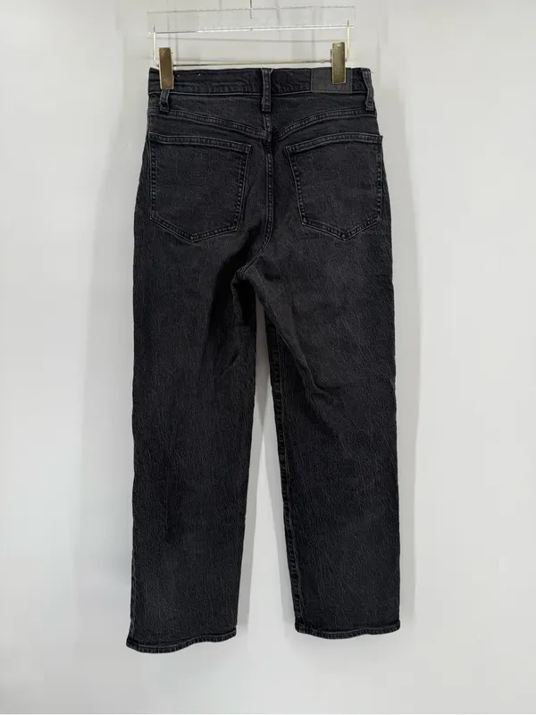 Madewell washed black The Perfect‎ Vintage Wide-Leg Jean size 26 - Image 4