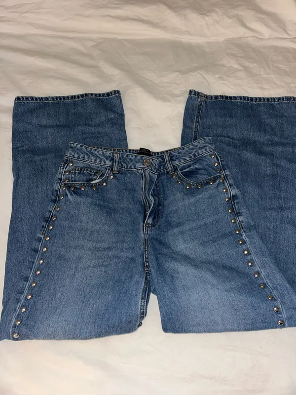 House of Harlow 1960 Medium Blue Denim Jeans - Image 4