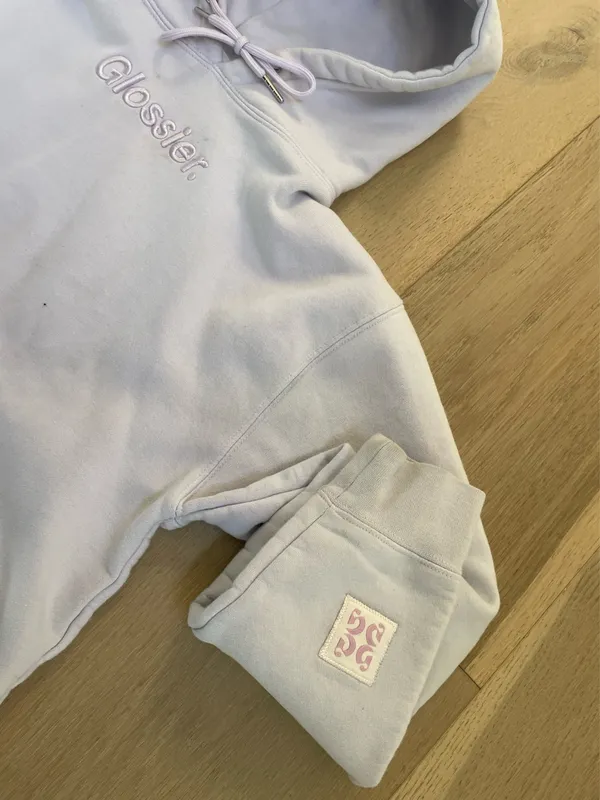 Limited Edition Glossier Hoodie White - Image 3