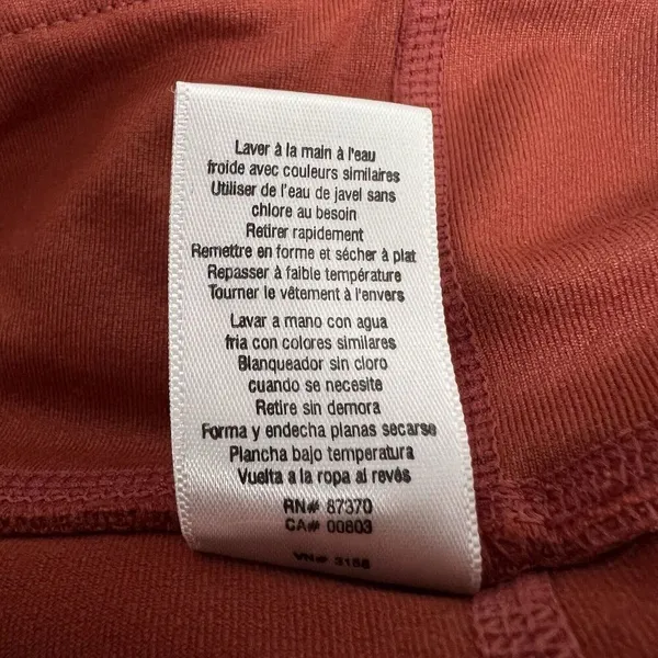Alo Yoga Sz Medium Edge Sunbaked Capri Airbrush Crop Leggings Burnt Orange Pants - Image 9