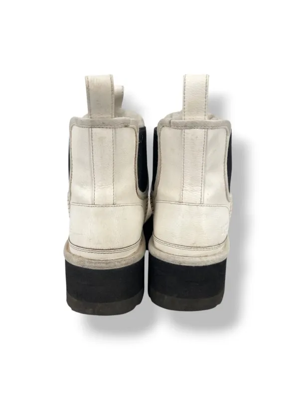 UGG Neumel Platform Chelsea Boots White Streetwear Urban Utility Size 7 - Image 6