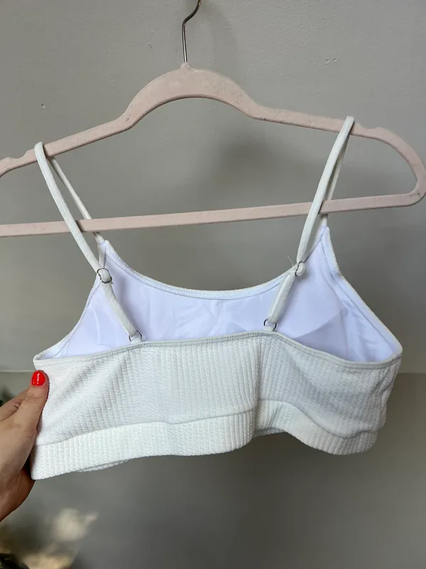 White Ribbed Bikini Set - Image 4