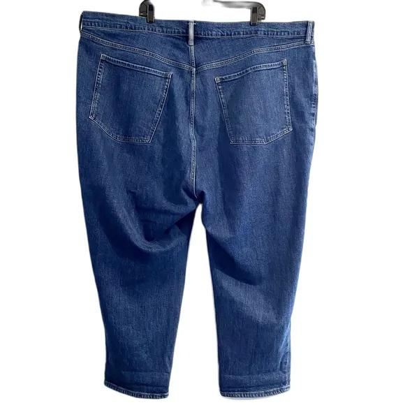 Old Navy Extra High Rise Sky Hi Straight Jeans Button‎ Fly Denim Plus Size 28 - Image 4