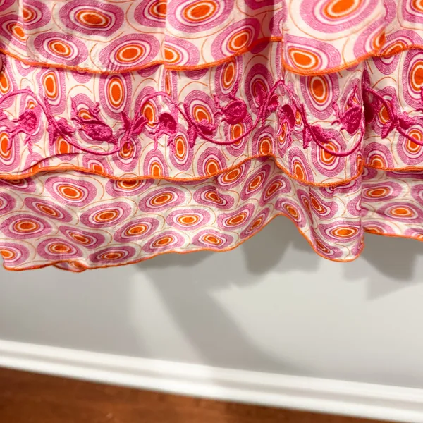 Taj by Sabrina Ilias Pink Dress Size L - Image 8