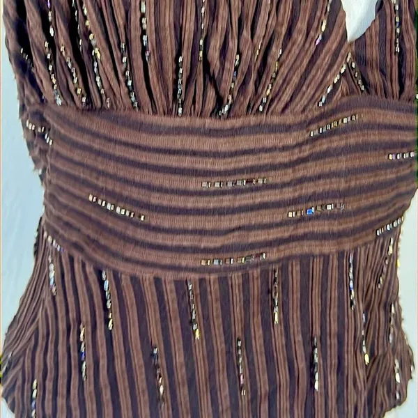 Vintage Cache Beaded Halter Top - Image 5