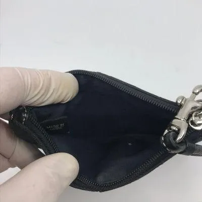 COACH Black Jacquard Design Wristlet - Image 3