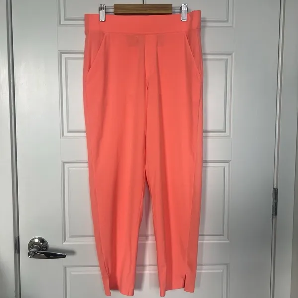 Athleta Brooklyn Ankle Pant Sunset Glow Orange Size 6 P Athleisure Travel - Image 2