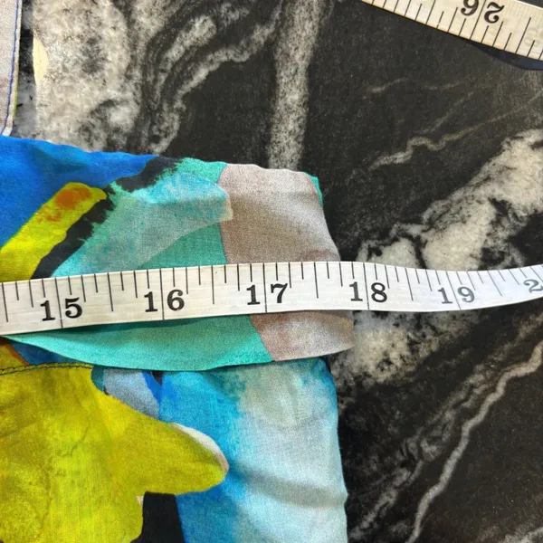 Anthropologie Sunny Midi Maxi Dress Silk Blend Women's Size XS Colorful Tropical - Image 9