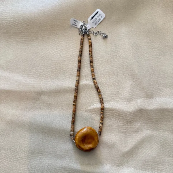 NWT Free People The Florist Choker Tan Caramel Brown - Image 5