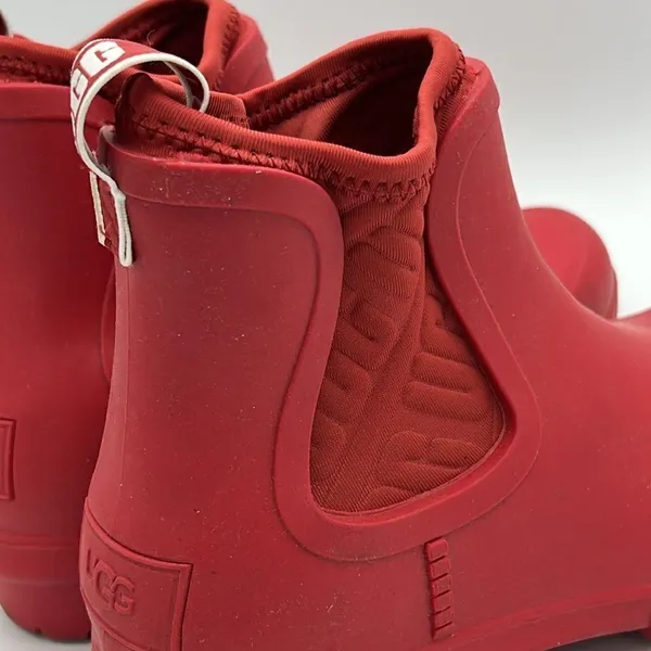 ✨UGG Red Rainboots Size‎ 6 Chevonne Ankle Rain Booties B22B - Image 7