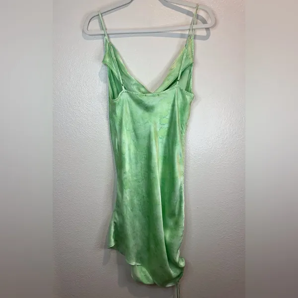 RAYS FOR‎ DAYS Women’s Viscose Elena Elegant Green Draped Dress Size M - Image 3