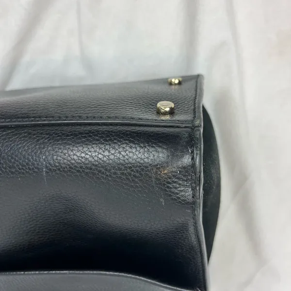 Kate Spade NY Carena Kay Street Pebble Handbag Black Leather Satchel Bag Tote - Image 7