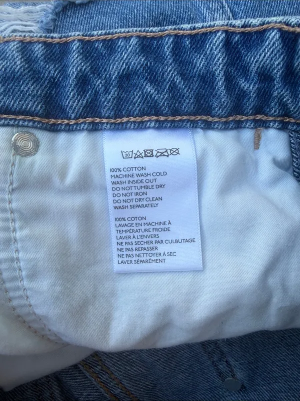 Wrangler denim shorts HI BELLS size 30 - Image 6