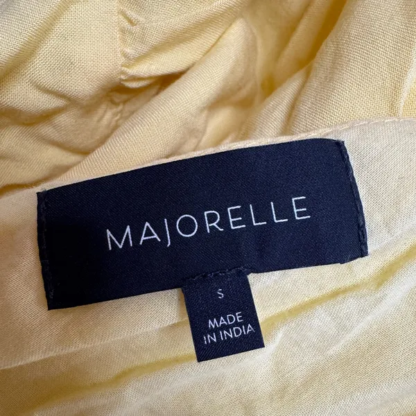 Majorelle Esther Midi Dress in Canary Yellow size Small $215 - Image 7