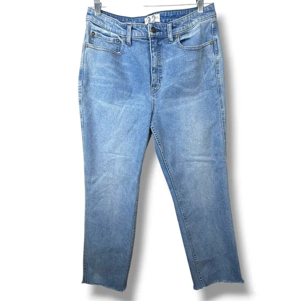 Free People We The Free Crvy High Rise Vintage Inspired Straight Jeans Size 32 - Image 4