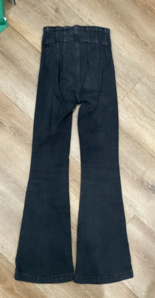 Free People Black Jeans Flare High-Rise - Image 2