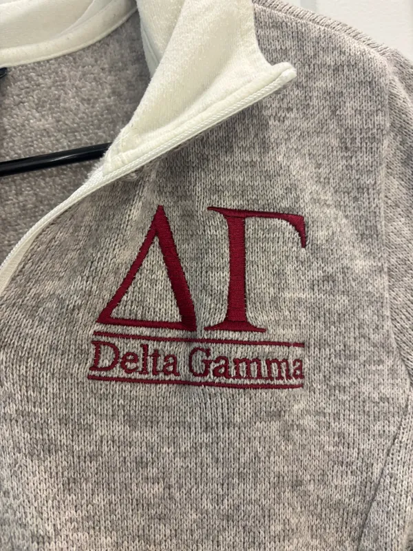 Delta Gamma DG Embroidered Quarter Zip - Image 2