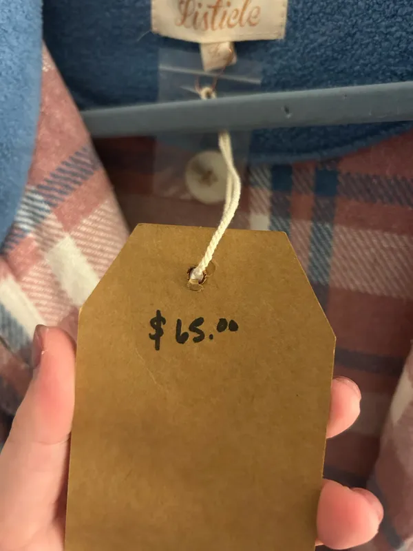 Boutique Shacket Plaid Oversized - Image 2