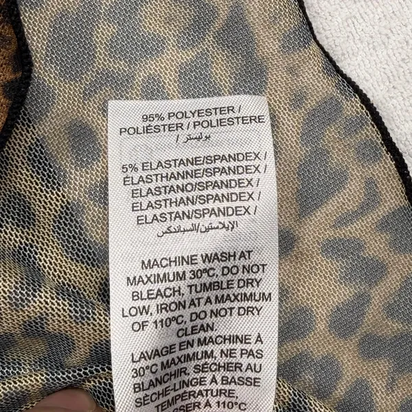 Edikted Leopard Print Sheer Mesh Tank Top Women’s Medium Y2K NWT - Image 5