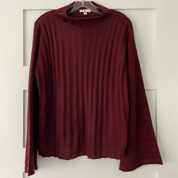 BP. Maroon Flare Sleeve Sweater - Image 7