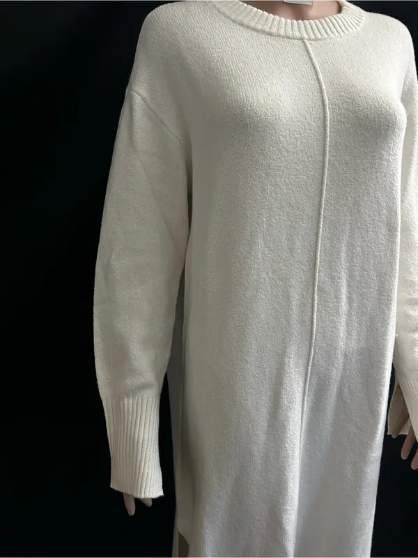 Haven Well Within Organic Cotton Elegant Cream Knit Sweater Dress NWT SM - Image 5