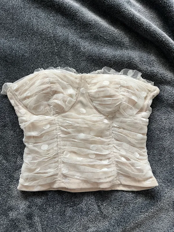 Lulus White Strapless Top - Image 3