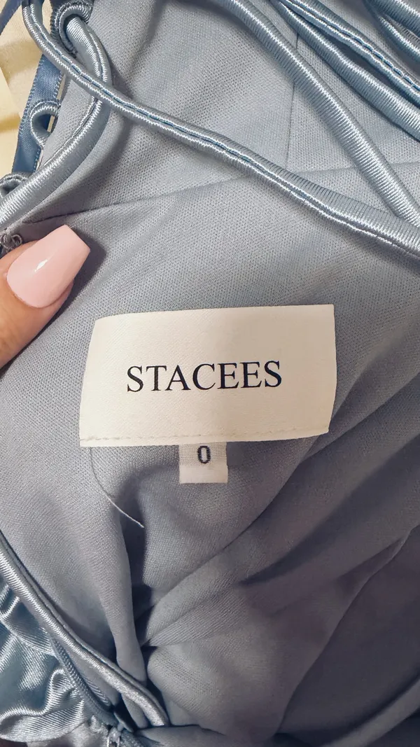 Stacees Blue Dress Size 0 - Image 5